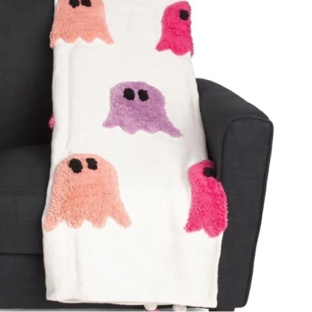 Rachel Zoe Pink Purple Ghost Summerween Blanket